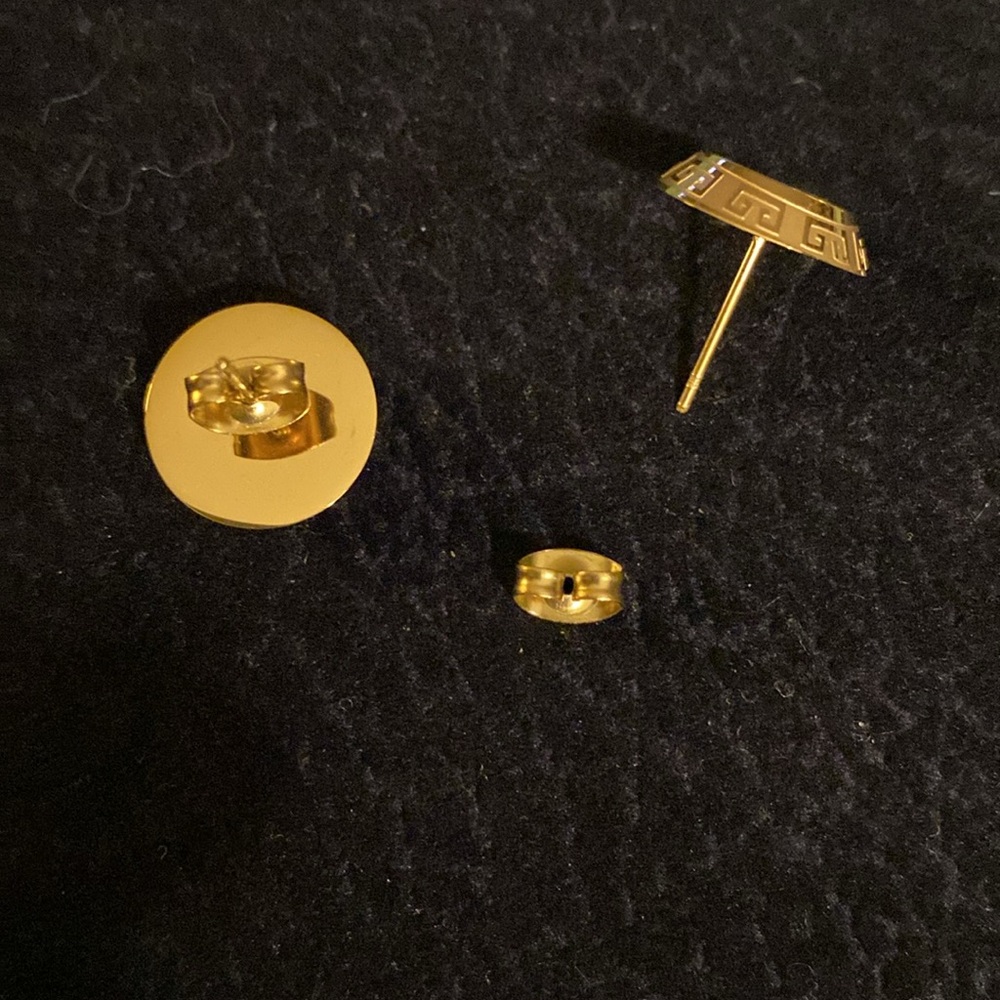 ❌Donated❌BLACK & GOLD EARRINGS - Picture 4 of 4